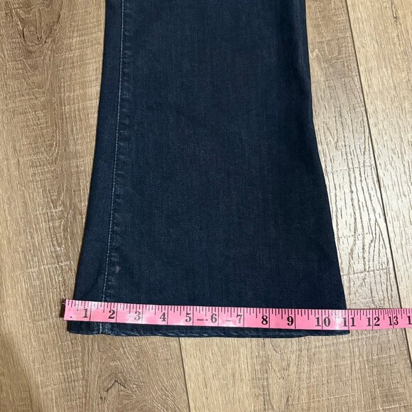 Banana Republic High Rise Flare Jeans Size 32 Dark Wash - Picture 8 of 12